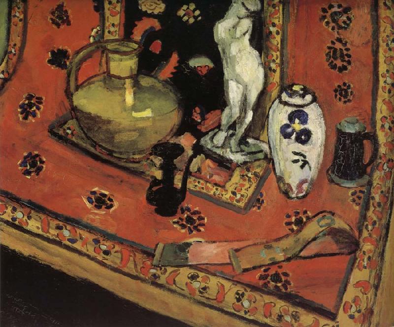 The statue and vase on the Oriental carpet, Henri Matisse